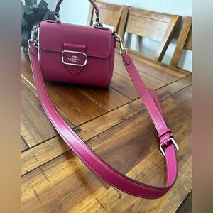 Morgan Top Handle Satchel Bag in Violet